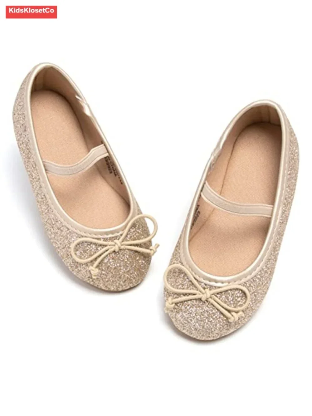 Toddler Girls Mary Jane Ballerina Flats Shoes with Glitter
